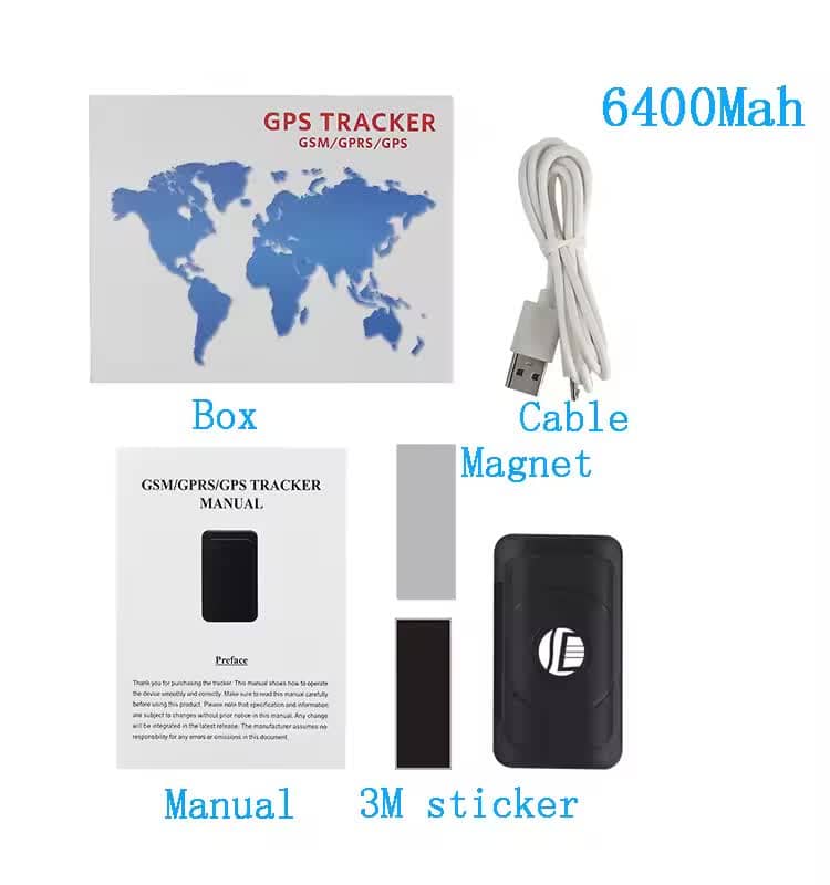 DAGPS 2G Магнитен GPS Тракер за Автомобил с Батерия TK202 - 6400mAh ...